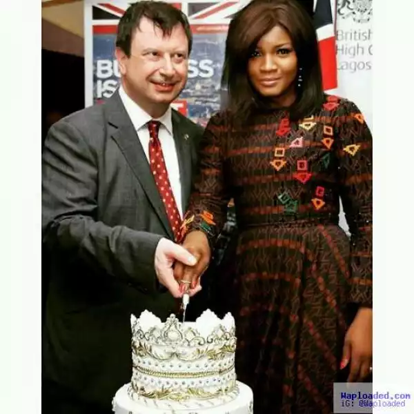 Omotola Pictured At The Queen Of England